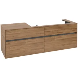 Villeroy & Boch Collaro Waschbeckenunterschrank C03000RH 160 x 55 cm Kansas Oak