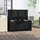 furnicato Gartenbox 101 x 50,5 x 46,5 cm Schwarz
