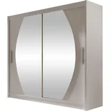 Mirjan24 Kleiderschrank mit Spiegel, London IV, Schwebetürenschrank, Schiebetürenschrank, Modernes Schlafzimmerschrank 180x215x58cm, Schlafzimmer, Kleiderschränke