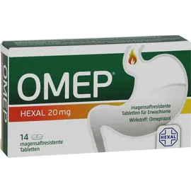 Hexal OMEP HEXAL 20 mg magensaftresistente Tabletten 14 St