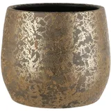 Mica decorations Blumentopf Terracotta Clemente Ø 32 x 25,5 cm gold