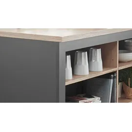Bega BBK Kücheninsel 138 cm Anthrazit Sonoma-Eiche