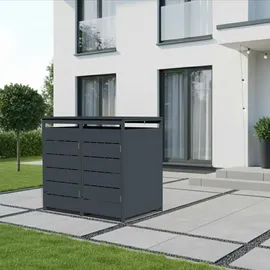 Estexo Mülltonnenbox 60 x 111 cm grau