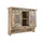 Massivmoebel24 Wandgarderobe Mango 90 x 30 x 75 cm Beige