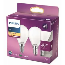 Philips Classic LED Tropfen E14 4.3-40W/827, 2er-Pack (929001345567)