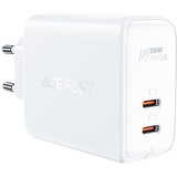 ACEFAST Wall Charger Acefast A29 PD50W GAN, 2X USB, 50W (White)