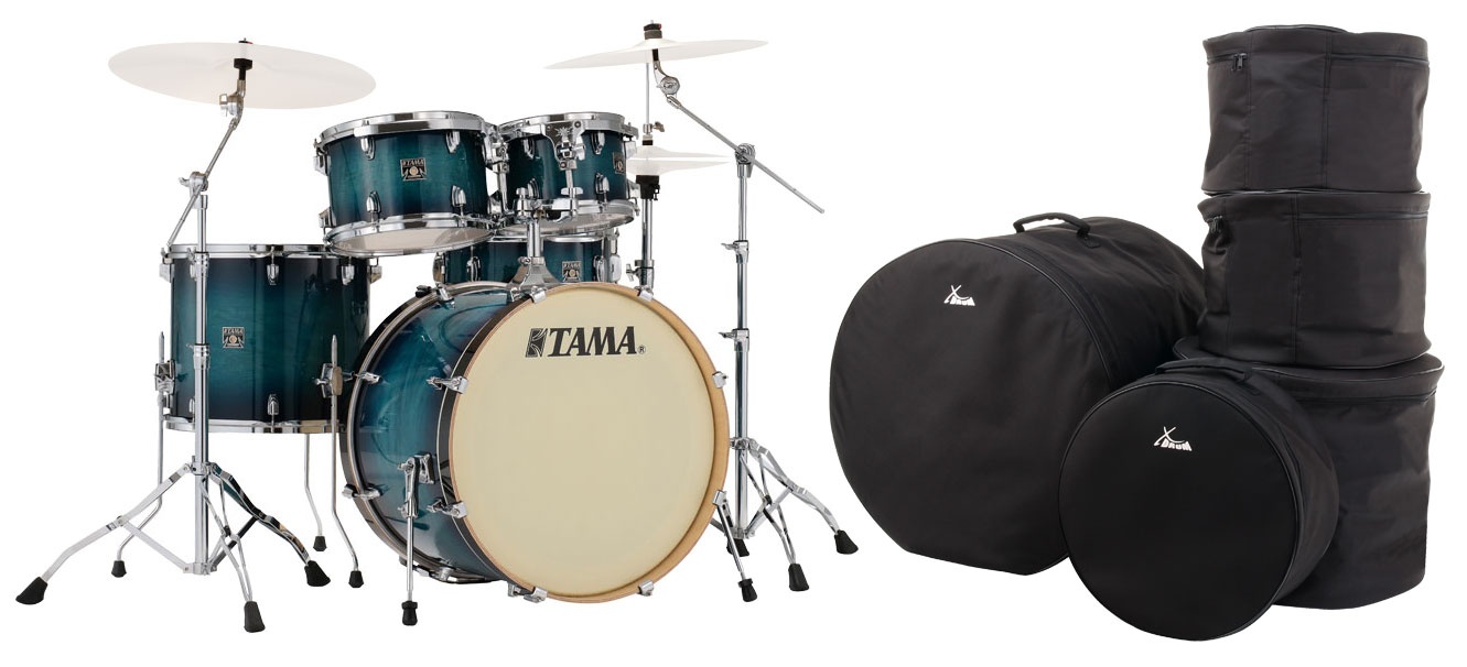 Tama CL-52KR-BAB Superstar Classic Drumkit Blue Lacquer Burst Set mit Taschen