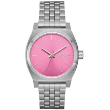 Nixon Time Teller Armbanduhr für Damen in der Farbe Silber mit Armband aus Edelstahl, Wasserdichtigkeit: 10 bar, Gehäusedurchmesser: 32,5 mm, A1130-2719-00