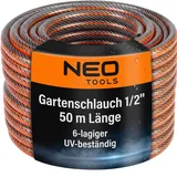 Neo Tools Gartenschlauch 1/2 Zoll 50 m orange/schwarz