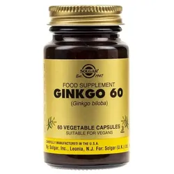 Ginkgo 60 (Ginkgo Biloba) 60 pflanzliche Kapseln