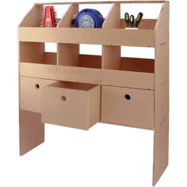 MONSTER SHOP Monster Racking Universal Fahrzeugausbau Kfz Autoregal Fahrzeugeinrichtung Regalsystem Regal Holzregal Regalsystem Transporter Lieferwagen Werkzeug... - Braun