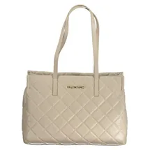 Valentino Ocarina Shopper Synthetik Beige/Weiß