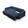 Fun Möbel Ecksofa Sofa mit Schlaffunktion CHAIRA Stoff Curio Dunkelblau Ottomane Links - Blau