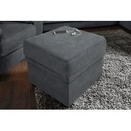 sit&more Hocker Savoni mit Stauraumfach 100 x 46 x 65 cm Grau