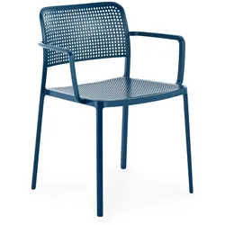 Kartell - Audrey Gartenarmlehnstuhl, blau