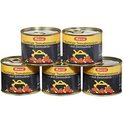 Menzi fruchtige Tomatensuppe mit Eiernudeln Eintopf 5x 200 ml