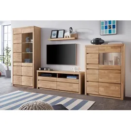 Home Affaire Wohnwand »Silkeborg«, (Set, 4 St.), teilmassives Holz braun