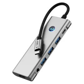 TECH-PROTECT HB04 HUB Adapter 9in1 USB-C Grau