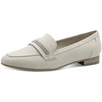 Marco Tozzi Damen Slipper mit Glitzer Vegan, Beige (Dune),