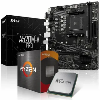 Aufrüst-Kit Bundle Ryzen 5 5500GT Prozessor, A520M-A Pro Mainboard (zusammengebaut inkl. Bios Update + Funktionskontrolle)