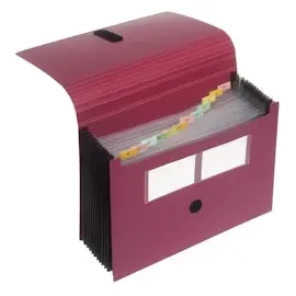 FolderSys Fächermappe 12 Fächer rot, 1 St.