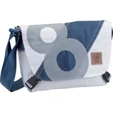 360 Grad 360Grad Törn in Weiß/Streifen Blau/Zahl Grau (6.5 Liter), Umhängetasche
