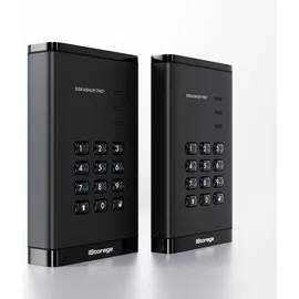 Istorage diskAshur PRO3 HDD 4TB 4 TB), Externe Festplatte, Schwarz