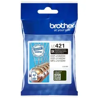 Brother Original Tintenpatrone LC421BK - Schwarz - 200 Seiten (LC421BK)