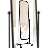 CLP Standspiegel Medusa 48 x 166 cm Schwarz