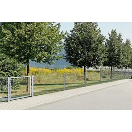 GAH Alberts Doppelstabmattenzaun 200 x 200 cm Silber/Metall