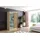 altdecor Schiebetürenschrank 120 x 215 x 61 cm Sonoma Eiche/Bronze