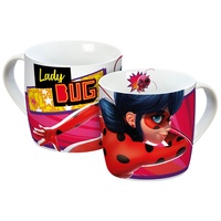 Geda Labels Tasse Miraculous Ladybug move 250ml, Rot/Schwarz