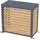 Westmann Boxa S Verkleidung Wärmepumpe Holzoptik Anthrazit 100x56x97 cm