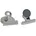 2184096 Magnet Papierklammern mit Schutzfolie Weite 20mm 43 x 40 Silber-Metall