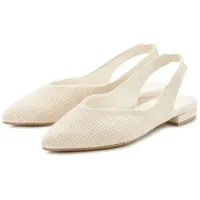 LASCANA Ballerina, Sling-Ballerina mit elastischem Riemchen aus Textil VEGAN