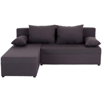 P & B Ecksofa, Grau, Textil, Füllung: Schaumstoffflocken,Schaumstoffflocken, L-Form, einmalig seitenverkehrt montierbar, 195x147 cm, Made in EU, Wohnzimmer, Sofas & Couches, Wohnlandschaften, Ecksofas