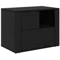VidaXL Nachttisch Schwarze Eiche 60 x 36 x 45