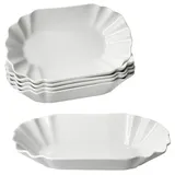 Mambocat 6er Set Fries Pommesschale oval Weiß