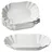 Mambocat 6er Set Fries Pommesschale oval Weiß