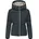 Wasserdichte Steppjacke mit abnehmbarer Kapuze Dark Grey XL XL