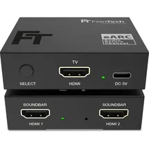 FeinTech AX421 HDMI eARC Switch 1 TV x 2 Soundbar - nutze 2 Soundgeräte an einem TV