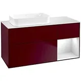 Villeroy & Boch Finion Waschtischunterschrank F691MTHB 120x60,3x50,1cm, Regal rechts White matt lacquer, Peony Matt