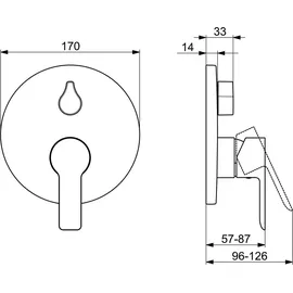 Hansa HansaLiga Thermostatregler (83853503)