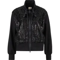 Sportalm Kitzbühel Sweatjacke mit Pailletten schwarz L (40)