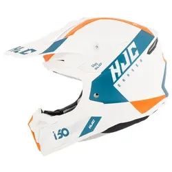 HJC i50 Erased Motocrosshelm weiß, S