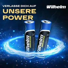 Wilhelm Universal Batterien AA Mignon AAA Mikro 9V Block (AA Mignon, 100)