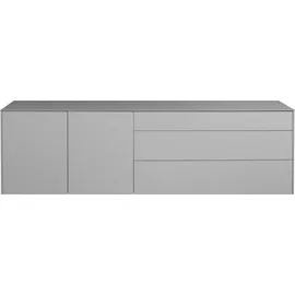 Mäusbacher TV-Lowboard Monza Glas Kreidegrau