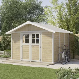 Grosfillex Gartenhaus Deco H 7,5 3,70 x 2,98 m Braun