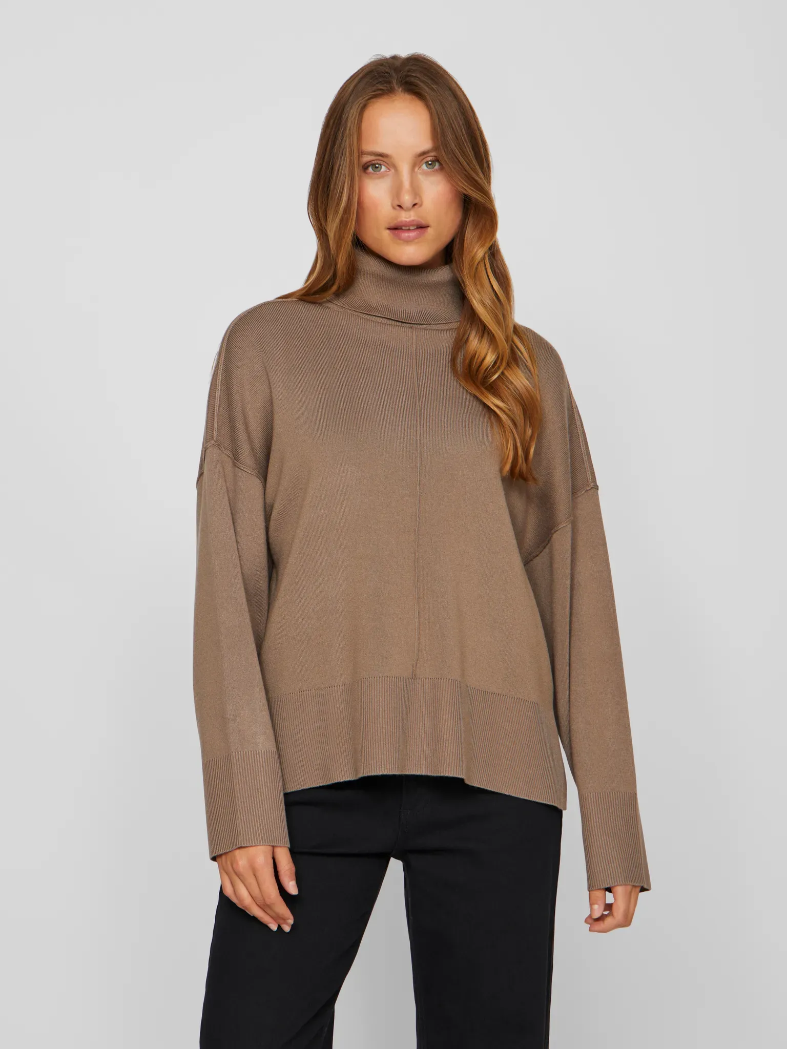 Vila Rollkragenpullover »VIOSTRIA ROLLNECK L/S KNIT TOP-NOOS« Vila Fossil XXL (44)