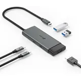 TP-Link UH5020C USB C Hub PD100W, 4K HDMI, 1×USB-C 3.0, 2×USB-A 3.0, Plug & Play, Kompatibel mit Mac OS, Windows, Linux, iPadOS, iOS, Android, ChromeOS, Nintendo